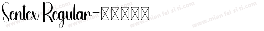 Sentex Regular字体转换